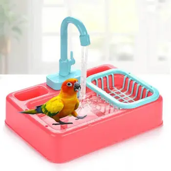 

Colorful Automatic Funny Bird Bath Box Children Interactive Toys Pet Parrot Bath Household Practical Supplies Bird Toy C42