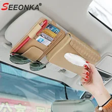 2 шт./компл. творческий карты держатель, коробка для салфеток зонт авто аксессуары для интерьера автомобиля Органайзер на спинку сиденья в случае волокно кожа