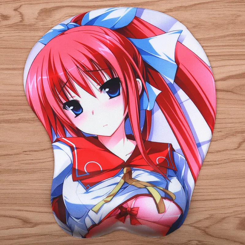 

FFFAS Hot Drop Shipping Breast 3D Wrist Rest Mouse Pad Mat Muismat Anime Gaming Campus Girls Mousepad for PC Notebook Mousepad