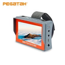 4,3 дюймов TFT lcd аналоговый CVBS AHD 5MP поддержка UPT кабель тест CCTV камера тест er монитор для системы безопасности камеры