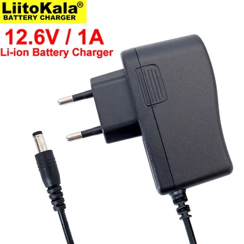 

wholesale 5PCS 2020 Liitokala 12.6V 1A Lithium battery pack charger 3S 12V battery 100-240V charger DC head is 5.5 * 2.1mm