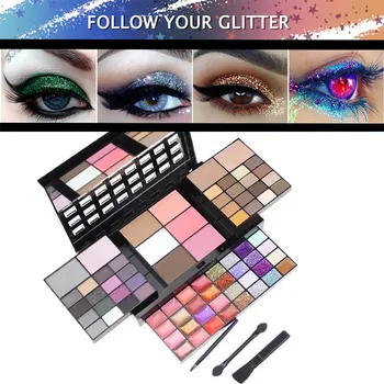 

Fashion Eye Shadow Makeup Plate Sequins Makeup Combination Set 74 Colors Fashion Beauty Eyes MakeUp Powder Pallete Cosmetics