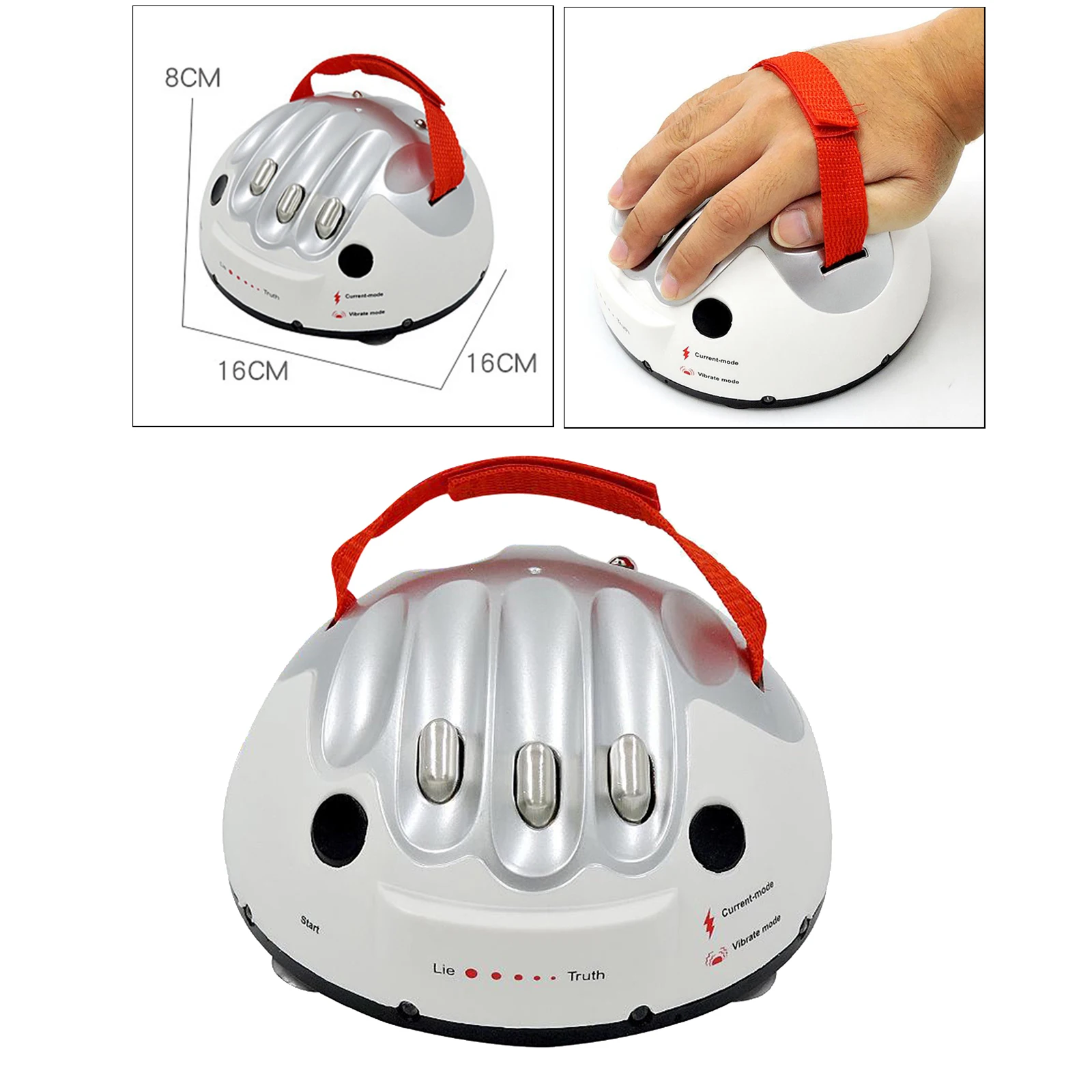 Polygraph Test Tricky Funny Adjustable Adult Micro  Lie Detector Party Game Kids Adults Play Toys