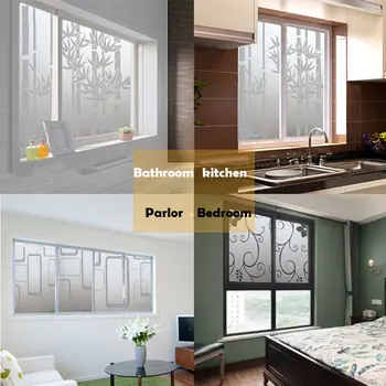 

45CM*2M/1M Glass Window Film Frosted Window Door Sticker Opaque Bathroom Door Film Privacy Protection Glass Film
