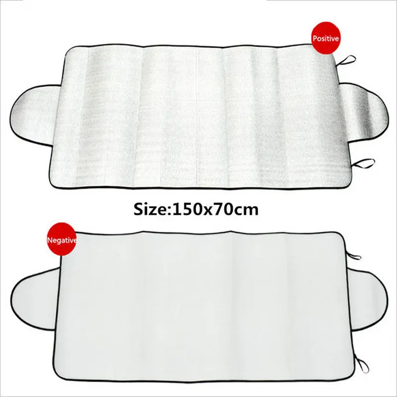 

150*70cm Car Binaural External Sunshade Windshield Sunscreen Anti-heat Foam Pad
