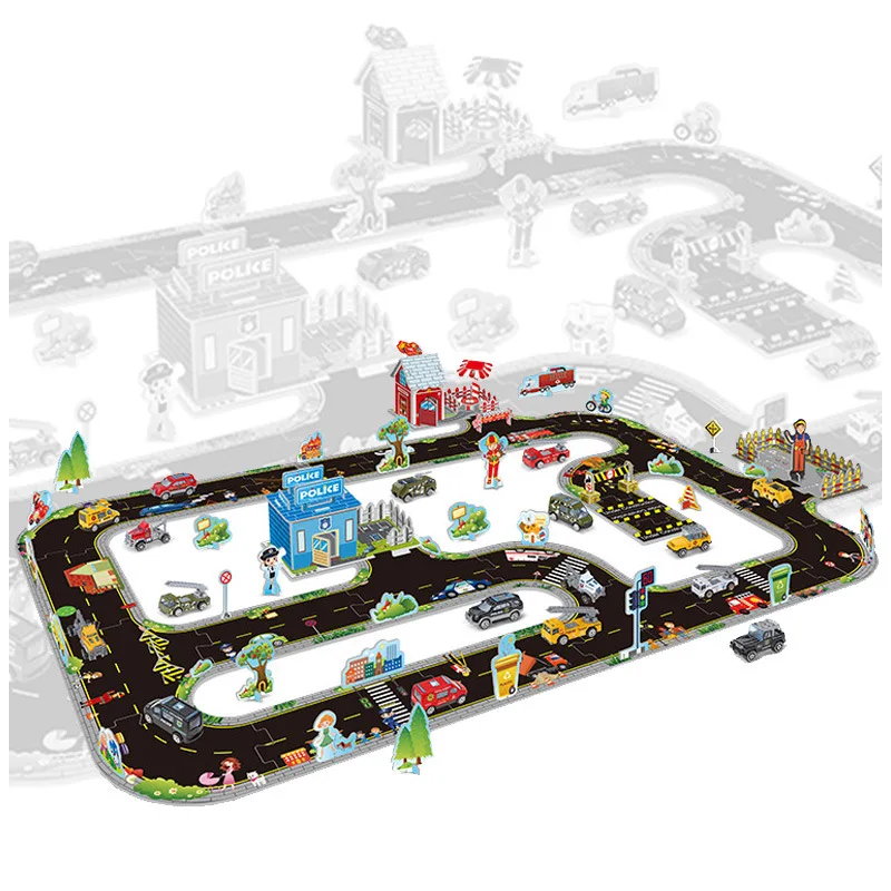 

450 Cm CHILDREN'S Puzzle 3D DIY Alloy Car Model Assembled Toys 3-6-Year-Old Educational Jigsaw Puzzle