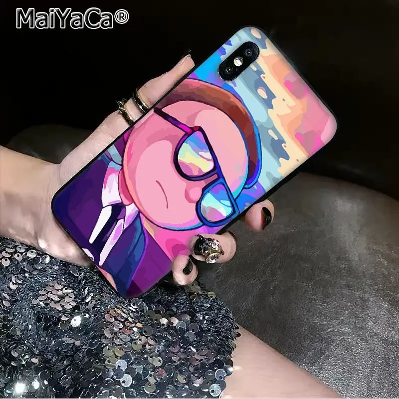 MaiYaCa Мягкий ТПУ силиконовый роскошный телефон мультфильм мариновка Рик и Морти для Apple iPhone11 pro 7 8 66S Plus X XS MAX 55S SE XR