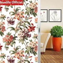 40/45/50/60/70*100 см Яркая обувь сад узор статичный оконный пленка Гостиная для раздвижной двери спальной Ванная комната непрозрачная ПВХ-пленка