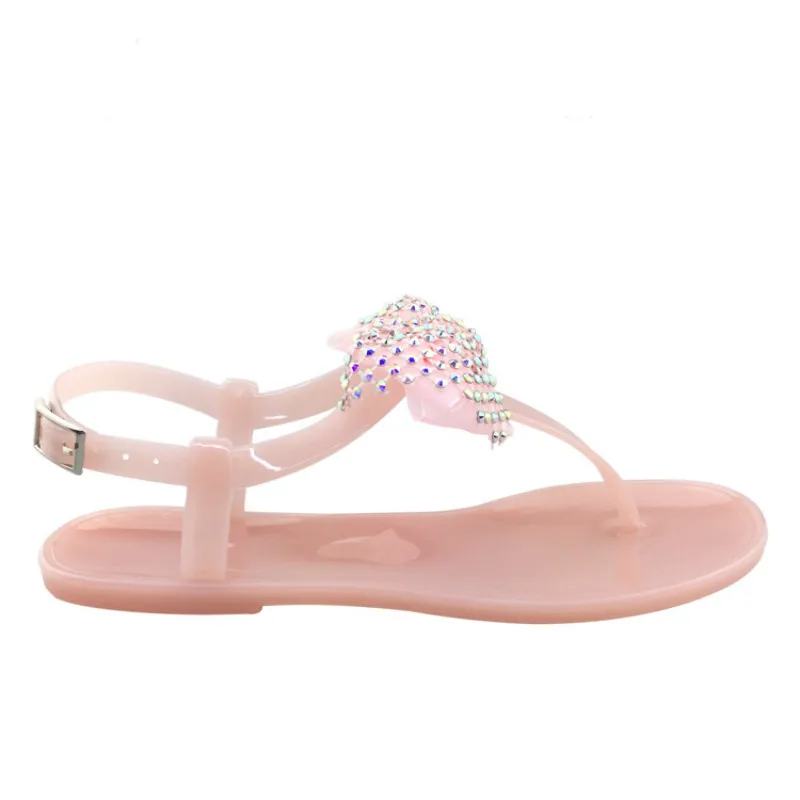 Sandalias de verano con lazo de diamante multicolor para zapatos resistentes al desgaste, informales, impermeables, a la moda, para - AliExpress Calzado