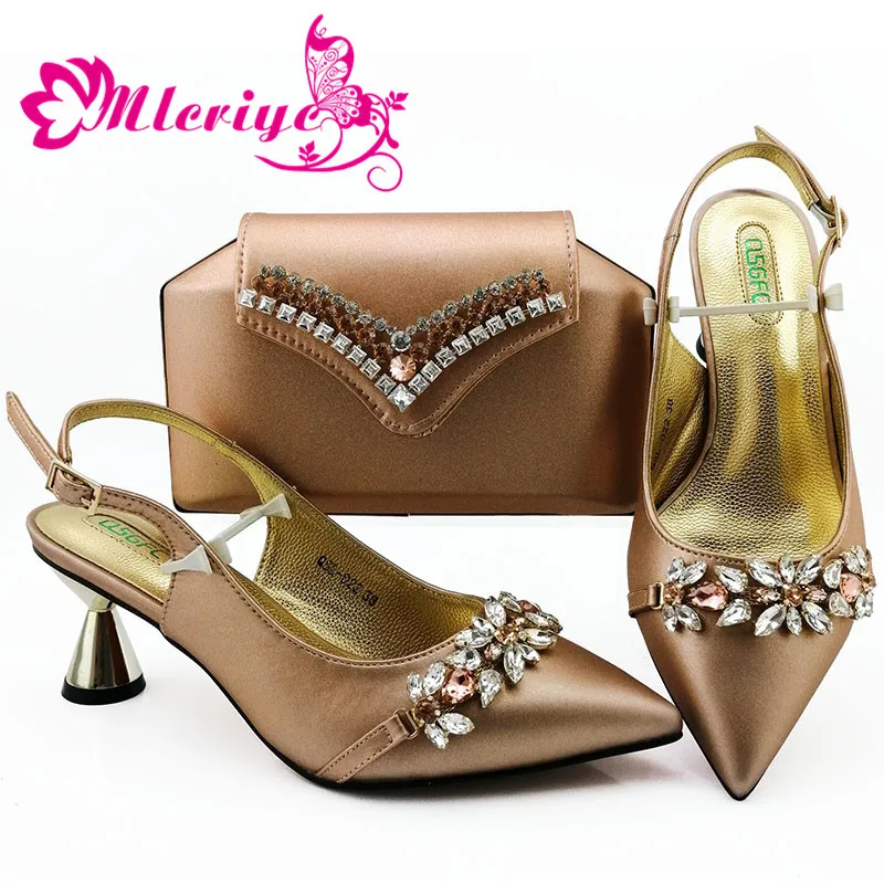 

New Women Shoes and Bag To Match for Parties Italy High Heels Women Wedding Shoes Italian Shoes with Matching Bags for Women