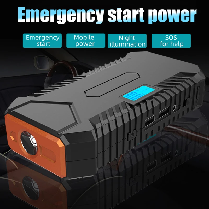 

Power Bank Car Emergency Start Power Portable Charger External Battery for Xiaomi Iphone Powerbank LED Digital Display Poverbank