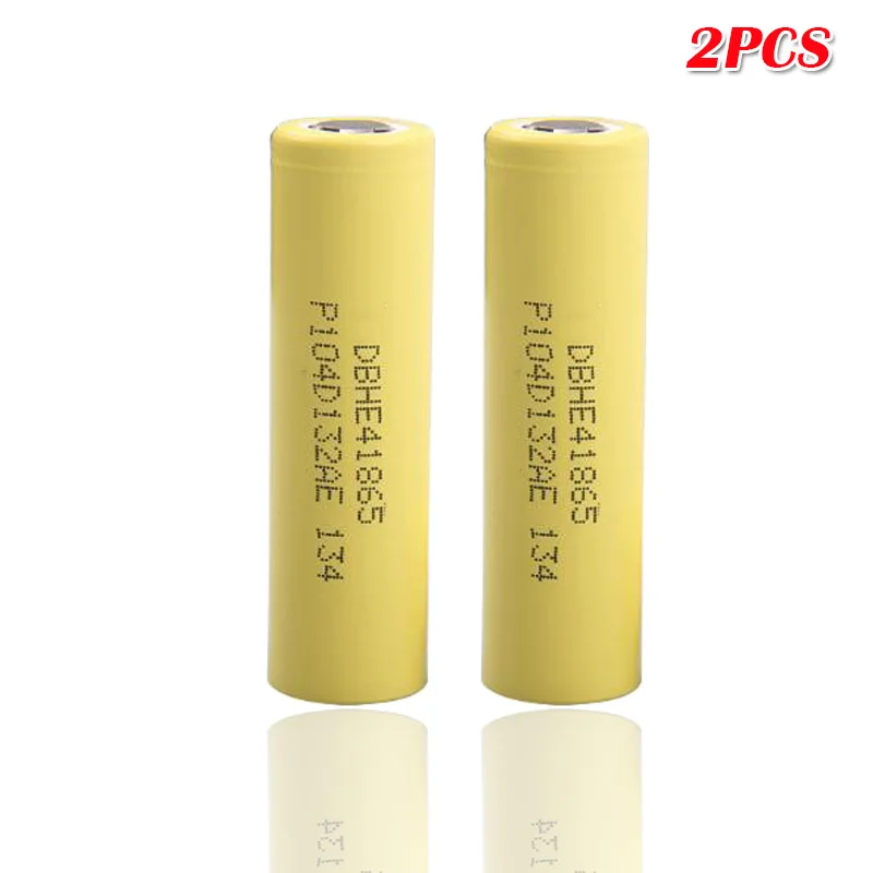 HE4 3,7 в 2500 мАч перезаряжаемая литий-ионная батарея 18650 HE4 20A разрядка Макс 35A для LG HE4 для сигарет электроинструменты flashligh - Цвет: 2pcs