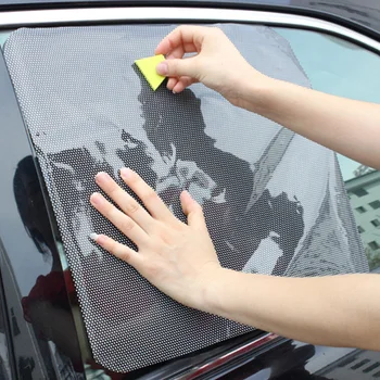 

Car Sunscreen Curtain Anti-UV Block Film Static Sunshade Stickers Window Glass Insulation Curtain Car Sunproof Summer Protection