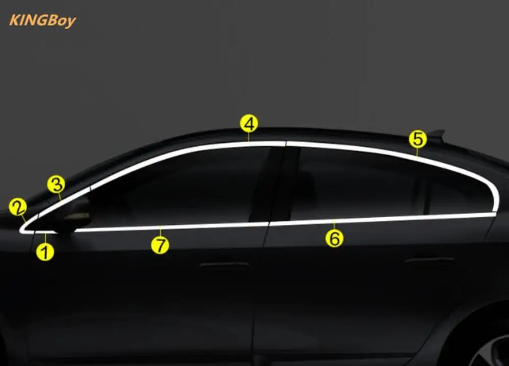 Высококачественная накладка на окна автомобиля из нержавеющей стали для Renault Fluence 2011- 4dr автомобильный Стайлинг Быстрая
