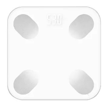 

White Intelligent Electronic Weight Scale Household Multi-Function Electronic Scale Smart Connection Fat Measuring Instrument