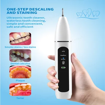 

Ultrasonic Calculus Remover Electric Dental Scaler Sonic Remover Tartar Plaque Teeth Whiten Scalers