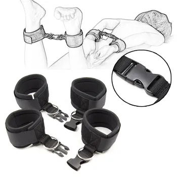 Exotic Products Sex Toys For Couples Adults Bed Games BDSM Bondage Kits Handcuffs Ankle Cuff Gag Nipple Restraints Accessories 2