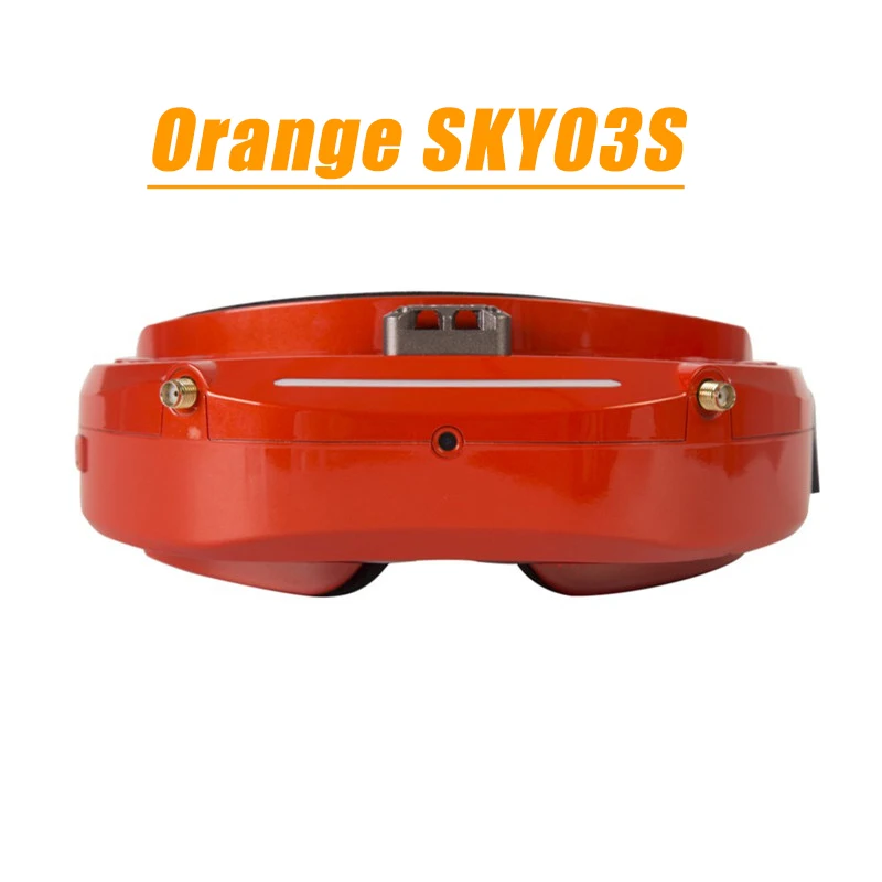 Orange SKY03S Skyzone SKY03O O светодиодный/SKY03S/SKY02C/SKY02X 5,8 ГГц 48CH разнообразие FPV очки для радиоуправляемого дрона Accs OSD DVR HDMI и головной вентилятор светодиодный - Цвет: Orange SKY03S