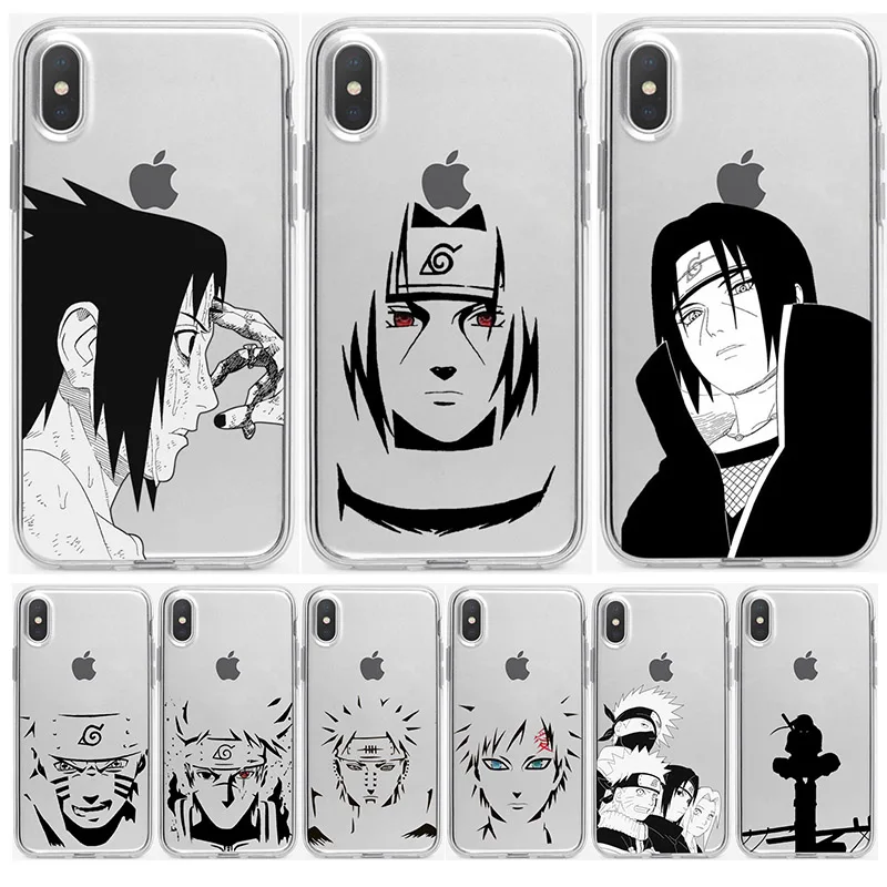 Naruto Cute Cartoon Japanese Anime Sasuke silicone Transparent Phone Case For iphone 6S 6 7 8 plus XS X XR 11 Pro MAX Cover Naruto Cute Cartoon Japanese Anime Sasuke silicone Transparent Phone Case For iphone 6S 6 7 8 plus XS X XR 11 Pro MAX Cover