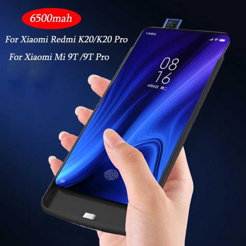Высококачественный чехол с внешним аккумулятором на 6500 мАч для Redmi K20/K20Pro