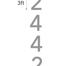 Заводской магазин Открытый 3 мм толщиной матовый нержавеющая сталь дома номера