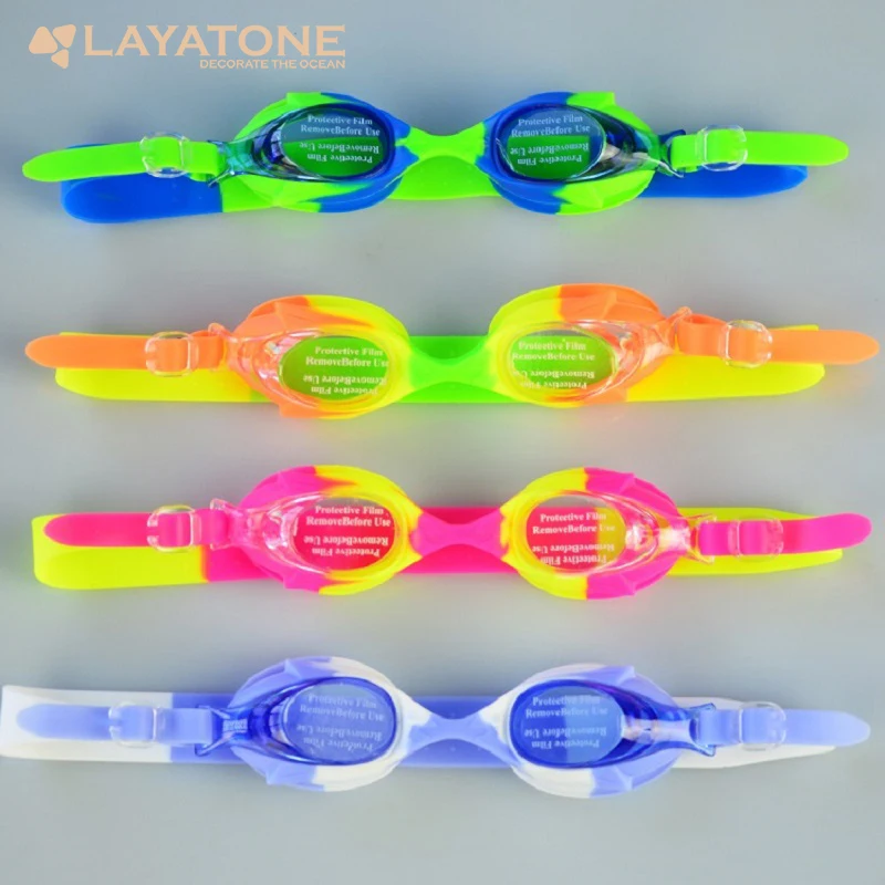 LayaTone детская Плавание очки Плавание ming очки четкое видение, защита от ультрафиолета, УФ-защита, защита от детей Водонепроницаемый очки с Чехол