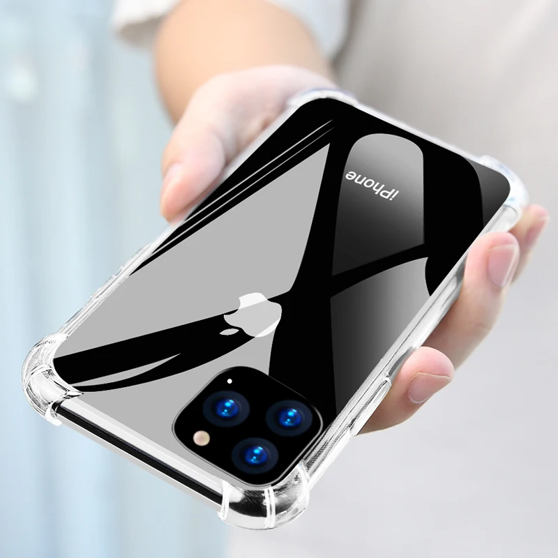 Soft Silicone Case For iPhone 11 Pro Max XR XS X Original Shockproof Funda 5S SE 6S 6 7 8 Plus |