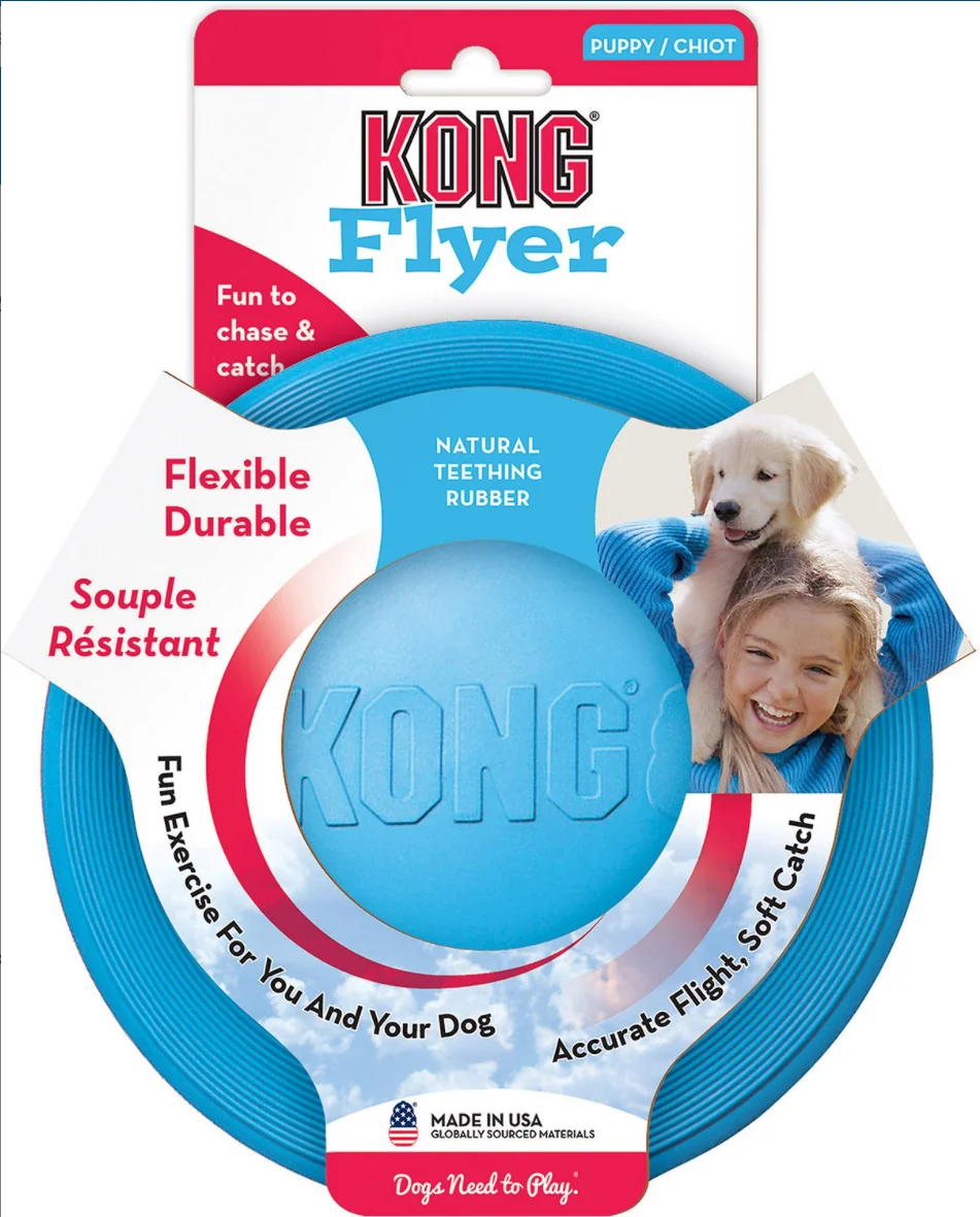 Kong Puppy Flyer Dog Toy, Blue/pink - Dog Toys - AliExpress