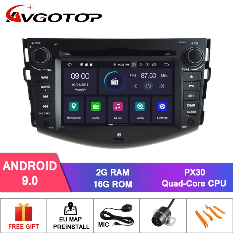 Clearance AVGOTOP Android 9.0 4GB+64GB CAR DVD PLAYER for TOYOTA RAV4 IPS HD Screen NAVIGATION 0 Clearance AVGOTOP Android 9.0 4GB+64GB CAR DVD PLAYER for TOYOTA RAV4 IPS HD Screen NAVIGATION 0