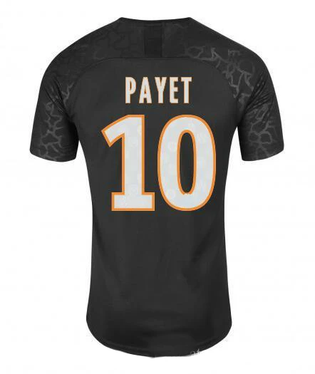 Горячая Марсель патч для взрослых Футбол Джерси L. GUSTAVO PAYET home Out 3RD 19 20 взрослая футбольная рубашка - Цвет: third