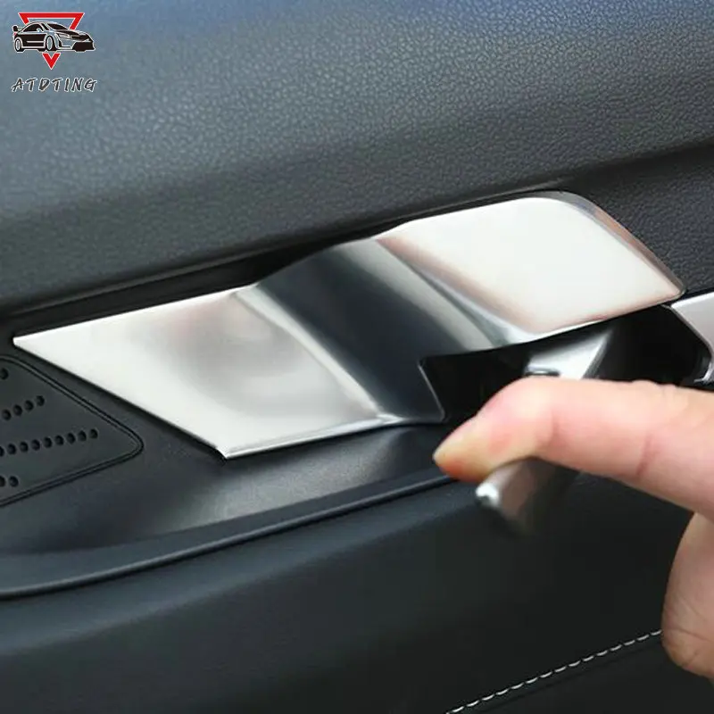 For Haval H6 2021 Inner door bowl affixed handle decoration with stainless steel sequins cover Car Accessories | Автомобили и