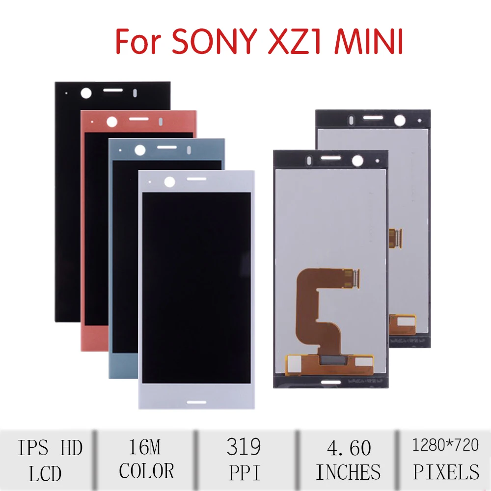 4," для sony Xperia XZ1 Compact lcd кодирующий преобразователь сенсорного экрана в сборе для sony XZ1 Mini Замена дисплея G8441 D5503