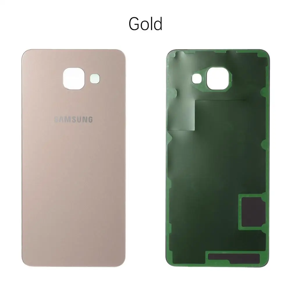 Задняя крышка батарейного отсека для Samsung Galaxy A7 A710 задняя крышка корпуса батарейного отсека Запасные части - Цвет: Gold