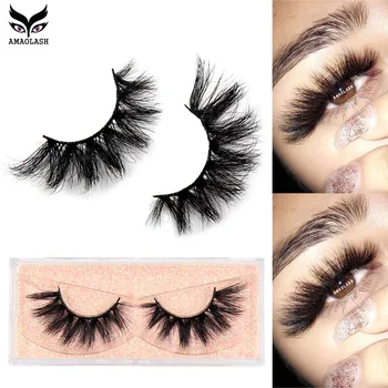 

AMAOLASH Makeup 3D Lashes Mink Eyelashes Thick Natural Long False Eyelashes short Mink Lashes High Volume Soft Dramatic Lashes