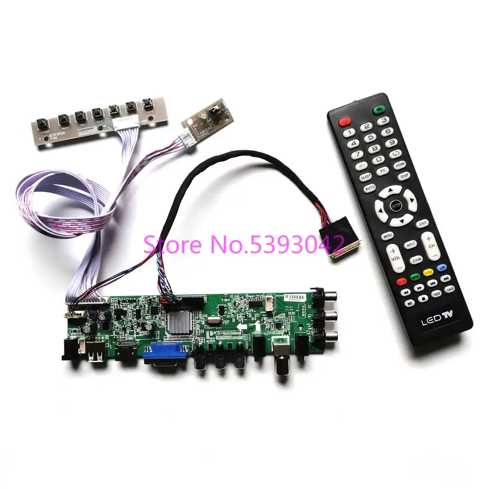 LCD LED screen Controller Board lvds Kit For LTN156AT02 TV+HDMI+VGA+USB
