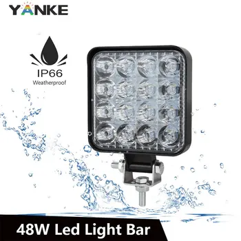 

Led Light Bar 48w Led Bar 16barra Led Car Light for 4x4 Led Bar Offroad SUV ATV Tractor Boat Trucks Excavator 12V 24V Work Light