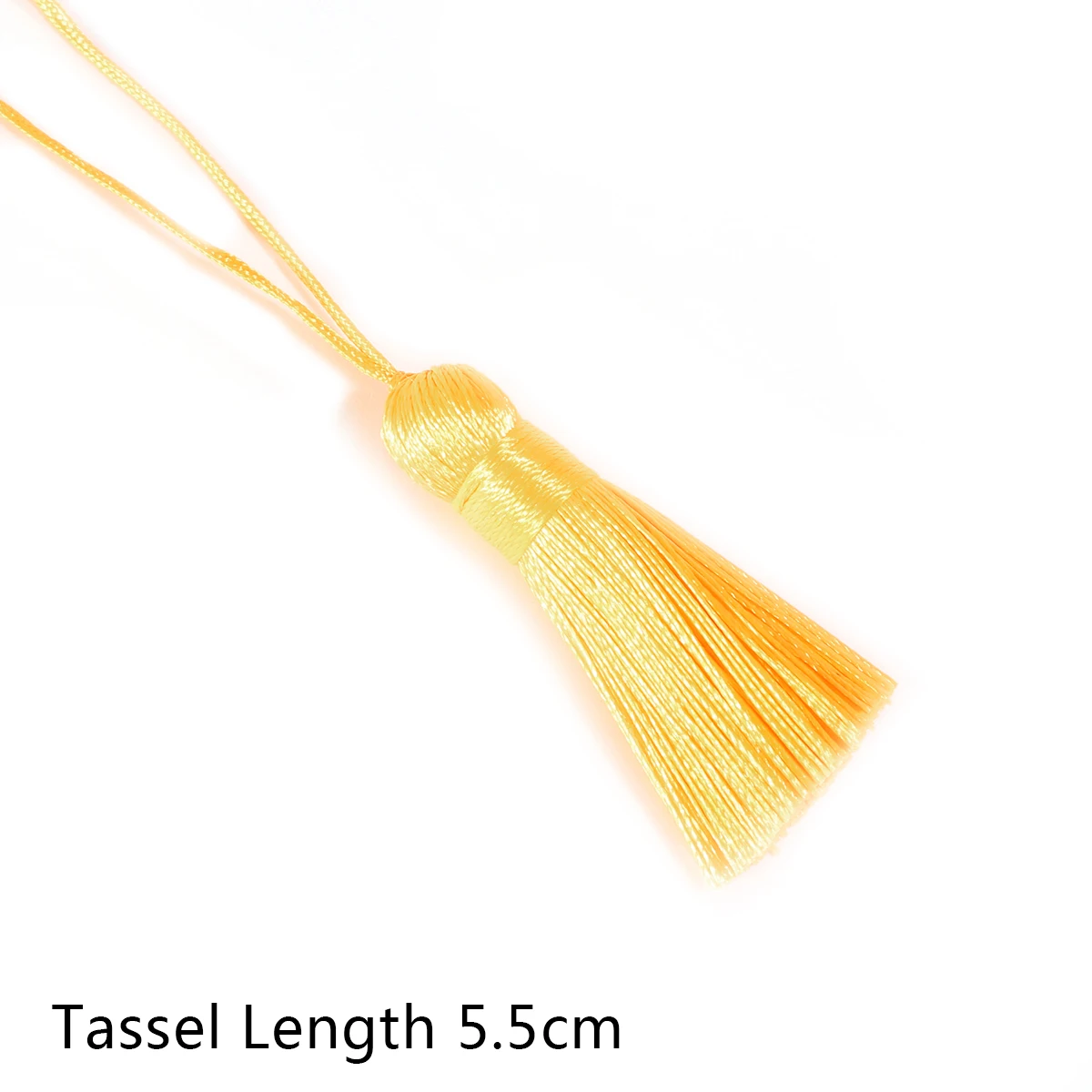 Yellow 1pcs 5.5cm Colorful Cotton Silk Tassel Short Tassel For DIY Crafts Curtains Hanging Decoration Jewelry Making Accessories - Цвет: Yellow