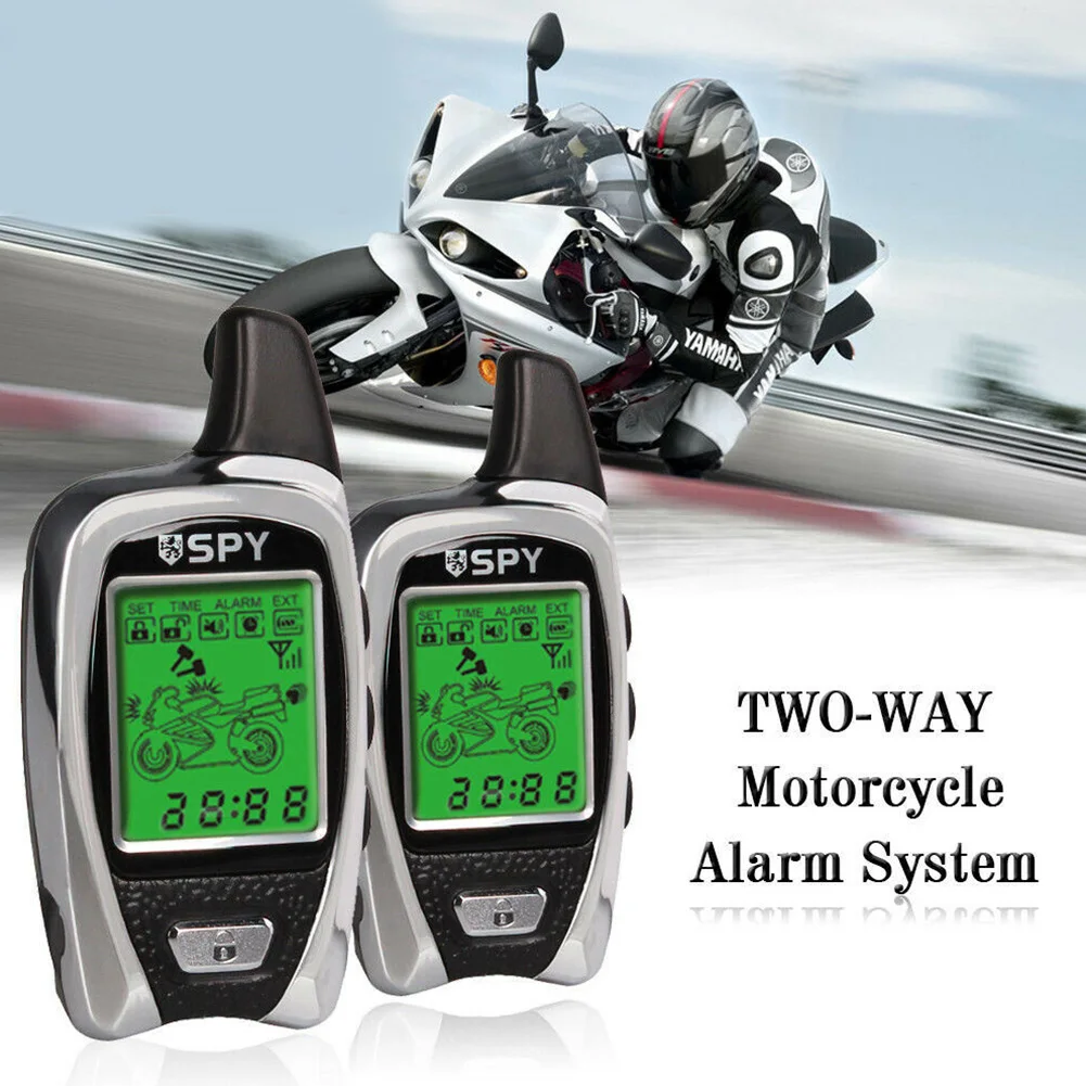 

SPY 5000M Motorbike Universal Microwave Sensor Motorcycle Alarm Set Two Way LCD Display Sound Security Anti-theft Remote Start