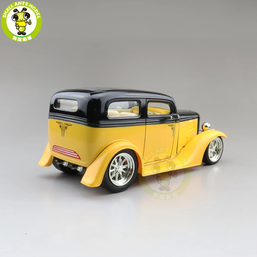 1/18 1931 Ford Модель на заказ седан дорога Подпись литая модель автомобиля игрушки для мальчиков и девочек подарок