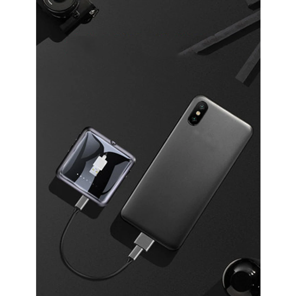 Full Touch анти пот MP3 плеер Интеллектуальный Bluetooth Спорт Handsfree бег металлический корпус FM радио мини с зажимом