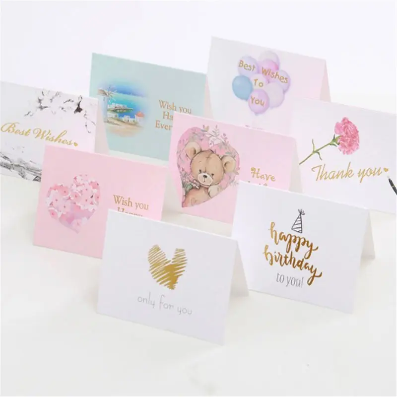 1 шт. многоцветные золотые тисненые поздравительные открытки на день Святого