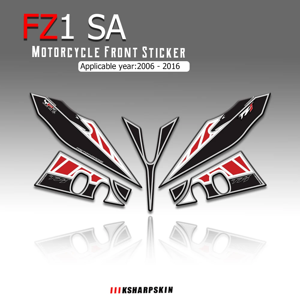 

Передняя обтекатель для мотоцикла Yamaha FZ1 SA 2006-2016 fz 1, плата с номером двигателя, 3D гелевая Защитная Прокладка, наклейки для мотоцикла, двигателя, автомобиля