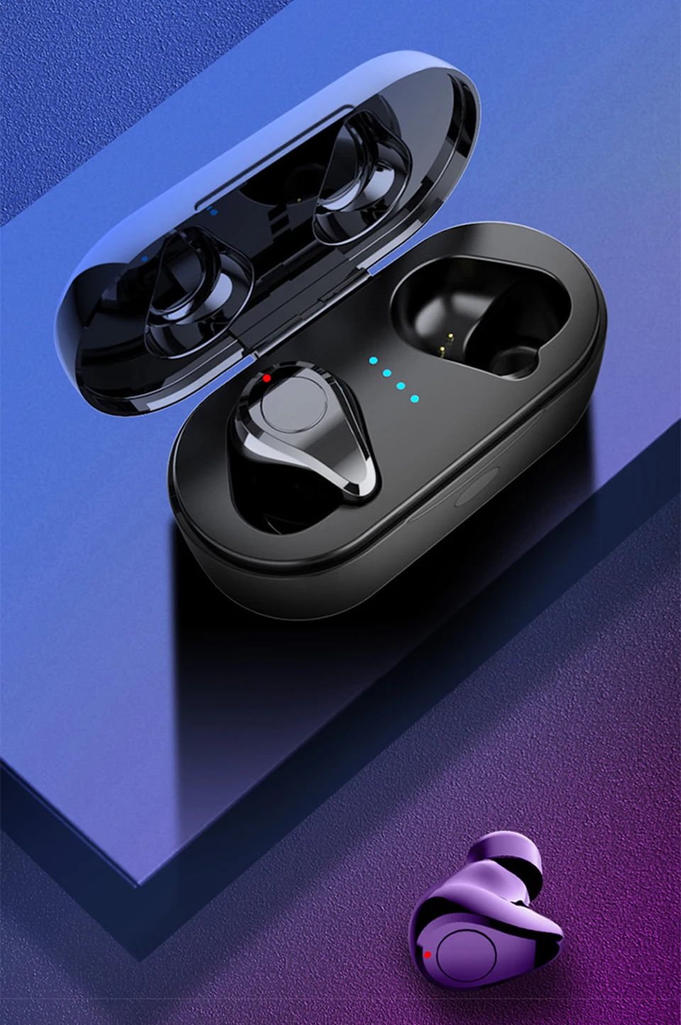 W6D настоящая беспроводная гарнитура Hi-Fi стерео HD наушники для звонков IPX5 водонепроницаемые спортивные наушники мини-вкладыши для ios Android phone TWS