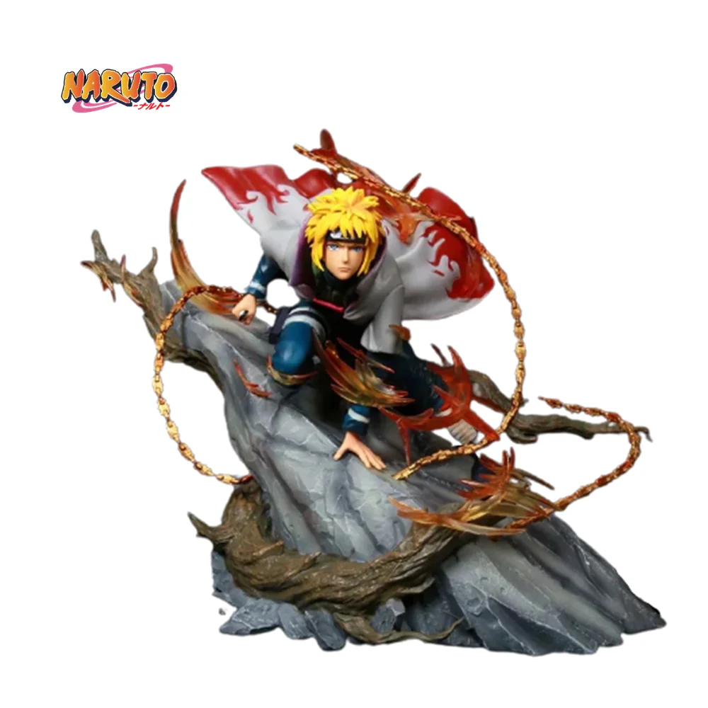 Naruto Namikaze Minato Anime Figures Toy PVC Shippuden 24cm Doll Model Action Figma Juguetes Collection Decor Home Xmas Gift