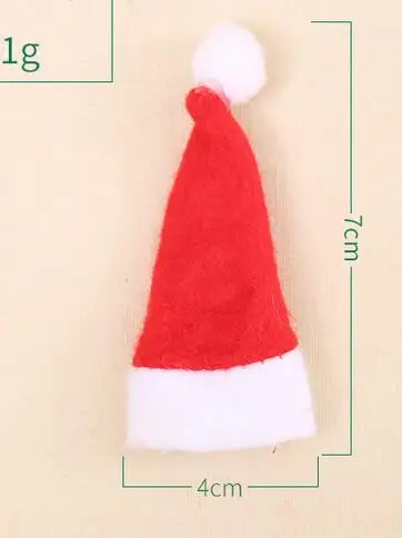 Lollipop cap(6Pcs) Рождественские шляпы Рождественские подарки Рождественские украшения Новогоднее украшение Санта Клаус шапки фестиваль Декор посуда декоративные 40% скидка - Цвет: Lollipop cap(6Pcs)