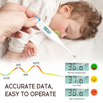 

Portable New Style Domestic Use Electronic Thermometer Convenient Quick Temperature Measuring Instrument