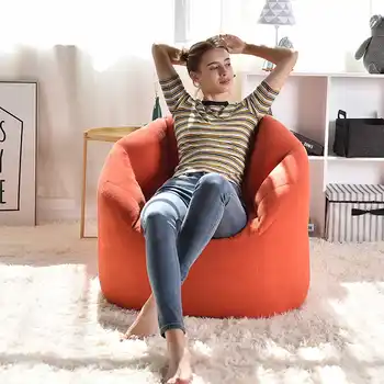 

New Bean Bag Sofa Chair Cover Filling Bag Lounger Sofa Ottoman Seat Living Room Furniture Without Filler Beanbag Pouf Puff Couch