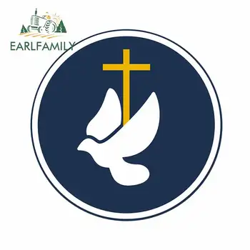 

EARLFAMILY 13cm x 13cm For Cross Repair Car Sticker Vinyl Material Decal Sunscreen Car Accessories For JDM SUV RV Decoration