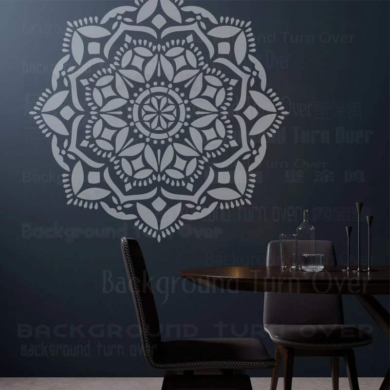 120cm - 240cm Stencil Mandala Extra Large For Painting Big Round Wall Walls  Floor Template Paint Templates Larges Decors S245