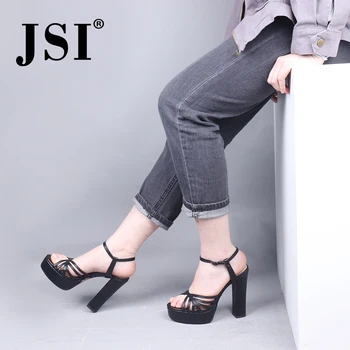 

JSI Fashion New Sandals Summer Waterproof Platform Round Head Fish Mouth Open Toe Banquet Shoes High Heel Female Sandals JY247